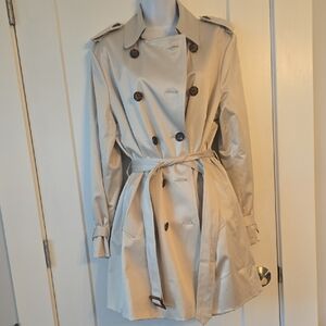NEW Joan Rivers Classic Beige Trench Coat